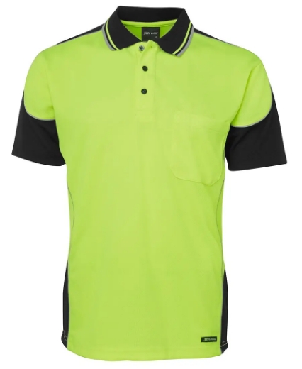 Picture of JB's Wear, HV S/S Contrast Piping Polo